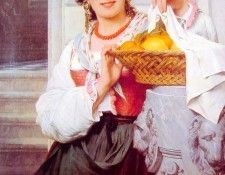 Pisan Girl with Basket of Oranges and Lemons. ������� ��������, ����-�����