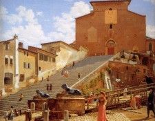 Eckersberg Christofer Steps leading to Santa Maria Ro. Eckersberg, ��������� ���������