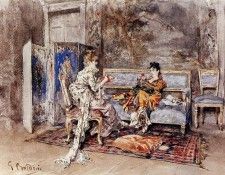 Boldini Giovanni The Conversation. Boldini, ��������