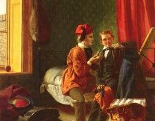 Collinson James (British) 1825 to 1881 Temptation SnD 1855 53.3 by 42.5cm. ���������, ������