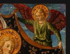 Gozzoli Saint Ursula with Angels and Donor, 1455, 47x28.6 (1. , 