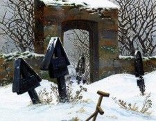 FRIEDRICH Caspar David Graveyard Under Snow. �������, ������ �����