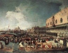 CANALETTO Reception Of The Ambassador In The Doges Palace. 