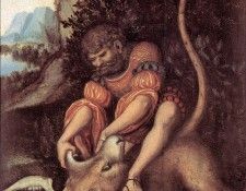 CRANACH Lucas the Elder Samsons Fight With The Lion. ,  