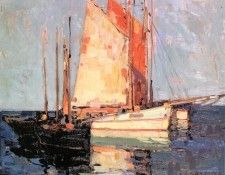 Payne, Edgar - Boats at Anchor (end. , 