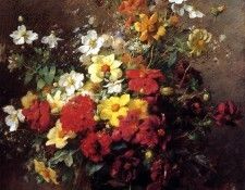 Rivoire Francois Still life with flowers Sun . Rivoire 