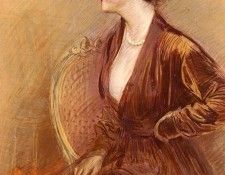 Helleu Paul Cesar The Feathered Hat. , Paul Cesar