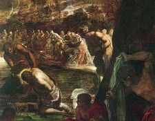 Tintoretto Baptism of Christ detail1. , 