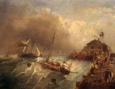Kuwasseg, Charles Euphrasie - Ships in a Storm (end. Kuwasseg, ������ Euphrasie �������