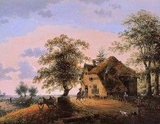 Knip Henri Landscape near Vught Sun. Knip, 