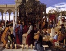 SCHNORR VON CAROLSFELD Julius The Wedding Feast At Cana.   Carolsfeld, 