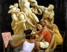 Students with Laocoon. , 
