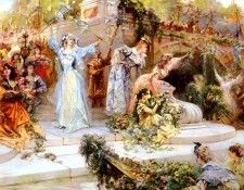 Clairin Georges Jules Victor La Fete Fleurie. Clairin, Жорж Жюль Виктор
