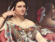 Ingres Madame Moitessier Seated detail. ����, ��� ����� �������
