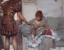 Alma Tadema A Silent Greeting. - 