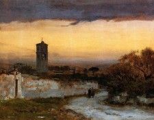 Inness George Monastery at Albano. , 