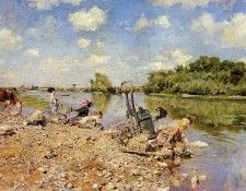 Boldini Giovanni The Laundry. Boldini, ��������