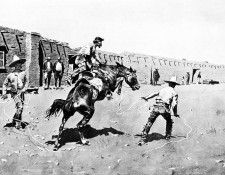 Fr 012 Mexican Vaqueros Breaking a Bronc FredericRemington sqs. Remington, 
