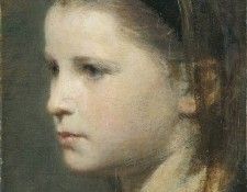 Fantin Latour Head of a young girl. -, ---