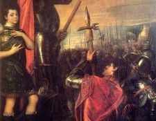Titian The Speech of Alfonso d-Avalo 1540 1.  ( )