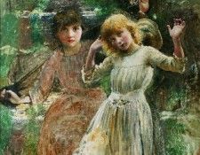 Crossing The Stream, 1886. ,  