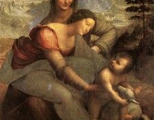 Leonardo The Virgin and Child with Saint Anne, 1510, 168x130. ,  
