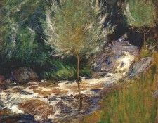 twachtman horseneck falls, greenwich, connecticut c1890-1900. Twachtmann,  