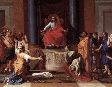 Poussin The Judgment of Solomon. , 
