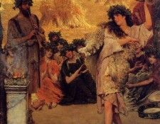 Alma Tadema A Harvest Festival (A Dancing Bacchante at Harvest Time). - 