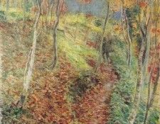 kuroda seiki, hillside in autumn c1912. 