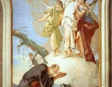Tiepolo Palazzo Patriarcale The Three Angels Appearing to Abraham. ,  