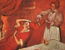 Degas Combing the Hair, unfinished, 1895, National Gallery, . , --