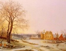 Tengnagel Frederik Michael Ernst Fabritius de A Winter Landscape. ,    