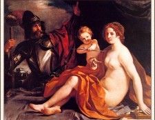 bs- Guercino- Venus Cupid And Mars. ��������, �������� ��������� ��������