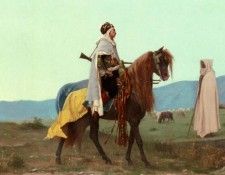 Boulanger Gustave Clarence Rudolphe An Arab Horseman. ������ ������� ������� �������