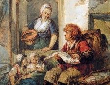 Strij van Abraham Fish salesman at woman and chidren Sun . Strij, �������� ���