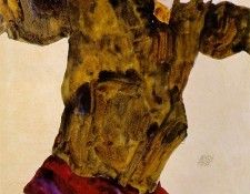 Schiele Self-portrait with outstretched hands, 1911, Graphis. ����, ����