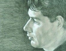 Hardy David Preliminary Portrait Drawing. �����, �����