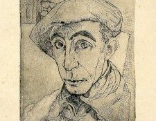 ls PereDaura 039 Autoretrat amb boina 1932. ������, Pere