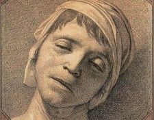DAVID Jacques Louis Head of the Dead Marat. , -