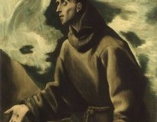 St Francis receiving the Stigmata. , -