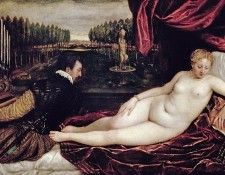 Venus and the Organist, 1540-50.  ( )