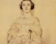 Ingres Madame Charles Simart born Amelie Baltard. ,   