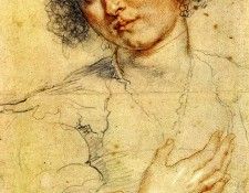 Rubens Peter Paul Head and right hand of a woman. ������, ����� �����