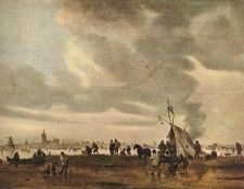 Goyen Jan van View of The Hague in Winter. ,  