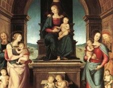 Perugino Pietro The Family of the Madonna 1500 2. , 