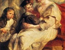 Rubens Peter Paul Helene Fourment With Two Of Her Children Claire Jeanne And Francois. ,  