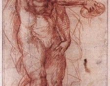 ANDREA DEL SARTO Study For The Baptism Of The People. , 