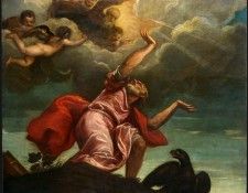 TIZIANO SAINT JOHN THE EVANGELIST ON PATMOS C 1547 NGW.  ( )