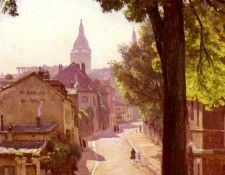 Renaudin Alfred La Rue De L Abreuvoir A Montmartre. , 